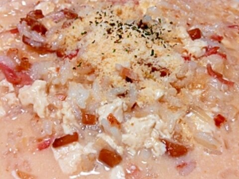 冬の献立♪お豆腐のクリームリゾット